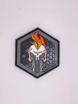 Patch Helmet Spartan Fire - Mil-Spec Monkey