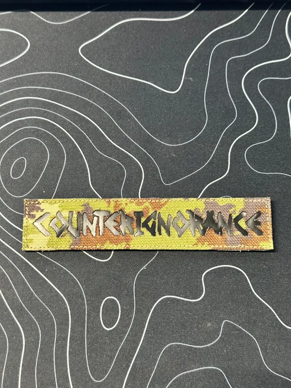 Counter Ignorance Patch Laser Cut · Vegetato