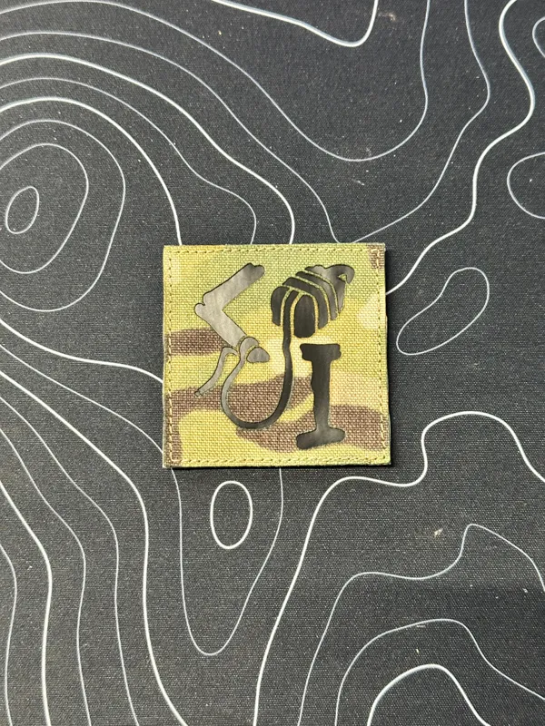 Counter Ignorance Patch Laser Cut Small · Multicam