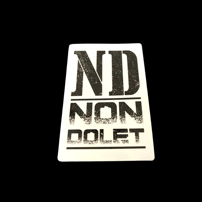 Non Dolet Sticker Text Logo Nd