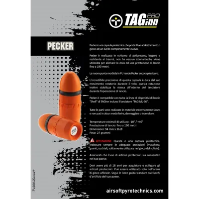 “Pecker MK2” – Dummy Projectile - TAGinn