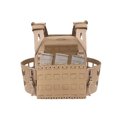 Warrior Laser Cut LPC V2 Low Profile Plate Carrier with Ladder Sides and DFP Kangaroo Pouch with Triple 5.56 Inserts - Warrior Assault Systems