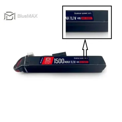 Batteria LIPO 11.1V x 1500mAh 40C Stick - Power - BlueMax