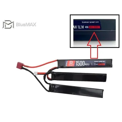 Batteria LIPO 11.1V x 1500mAh 40C Tripla Connettore Deans - Power - BlueMax