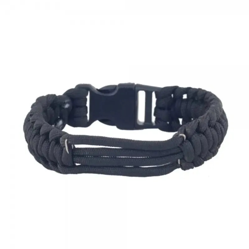 Mil-Tec Bracciale Paracord Militare · Negro