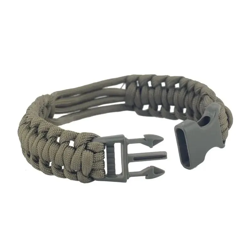 Mil-Tec Bracciale Paracord Militare · Verde / OD