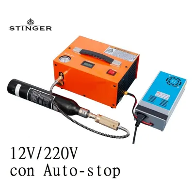 Compressore HPA 12V/220V V2 con Autostop - Stinger