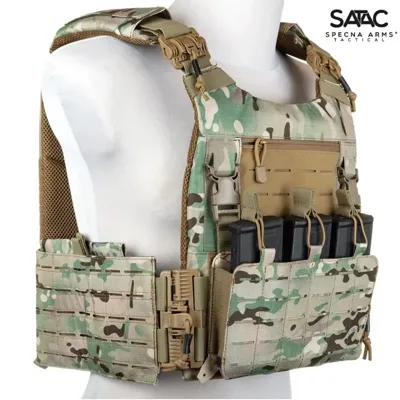 Gilet Tattico Plate Carrier QR con Sgancio Rapido - SaTac