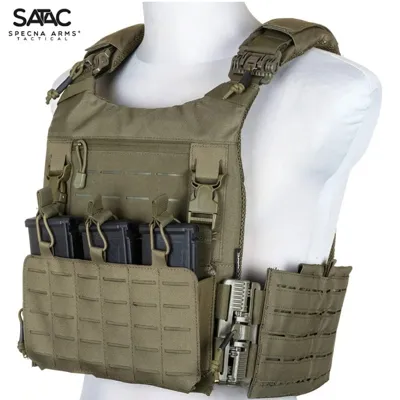 Gilet Tattico Plate Carrier QR con Sgancio Rapido - SaTac