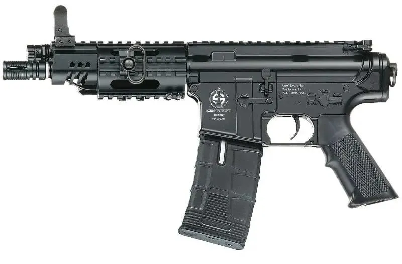 ICS (Taiwan) M4 CQB Pistol Full Metal · Negro