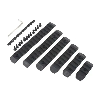 Kit 6 Slitte per KeyMod e M-LOK in Polimero - MP Airsoft