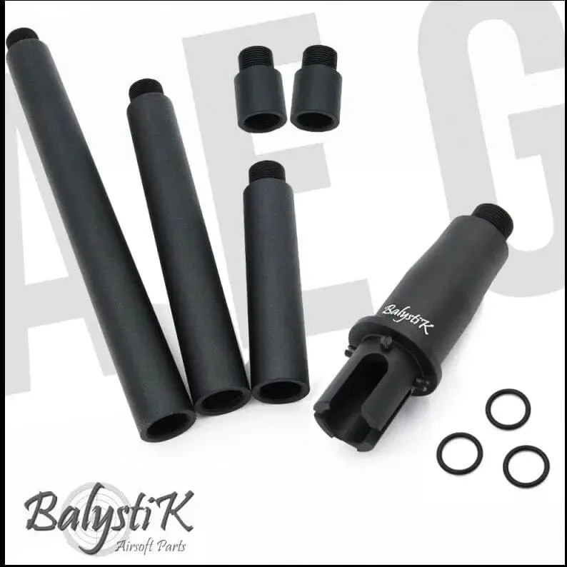 5KU Airsoft Kit Multi Outer Barrel, Set Canne Esterne per M4