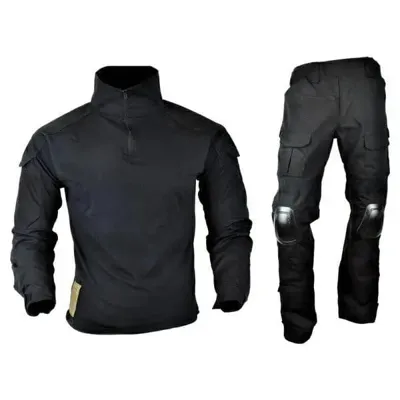 Mimetica Completa Combat con Ginocchiere e Gomitiere Integrate - JS Tactical