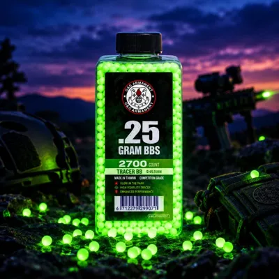 Pallini 0.25g 2700BBs - Traccianti Verdi - G&G Armament