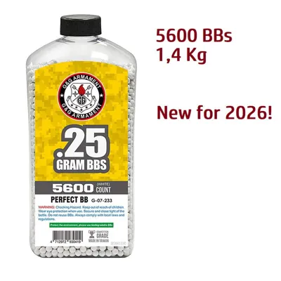 Pallini Perfect 0,25g 5600PZ in Bottiglia Da 1,4kg - G&G Armament