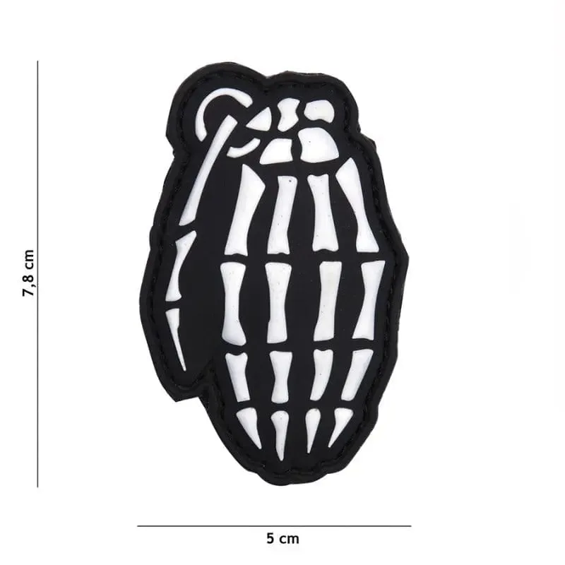 101 Inc Patch 3D Granata Teschio