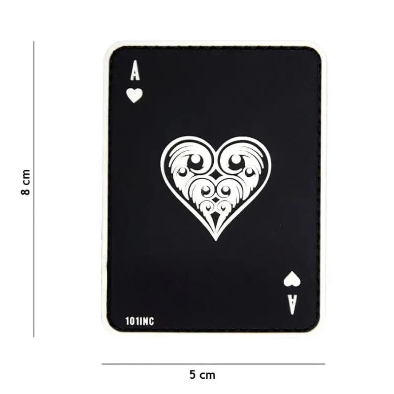 101 Inc Patch 3D PVC Asso Di Cuori