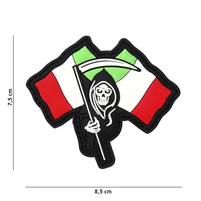 Patch 3D PVC Bandiera Italia the Reeper, Il Mietitore - 101 Inc