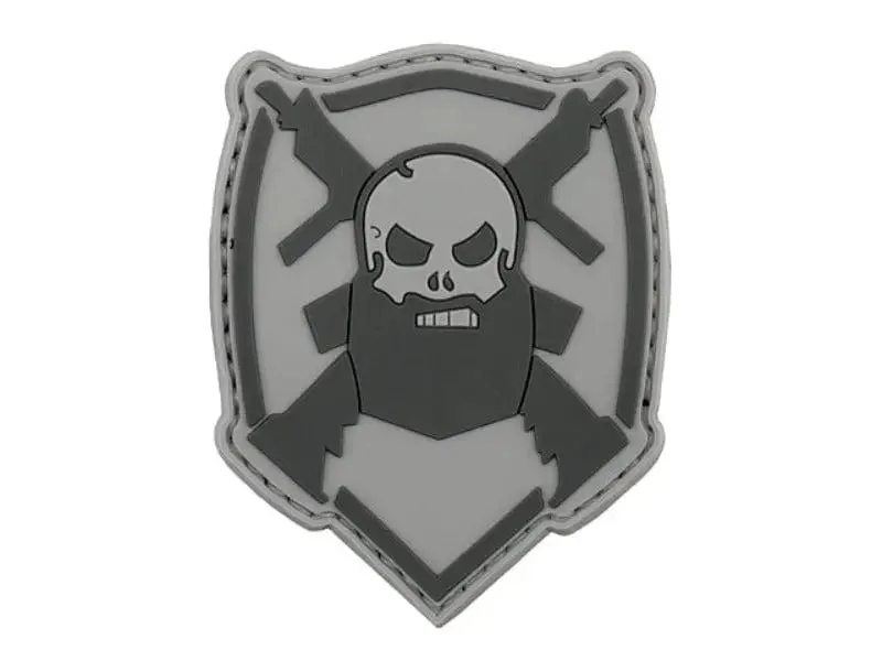 8Fields Patch 3D PVC Bearded Skull