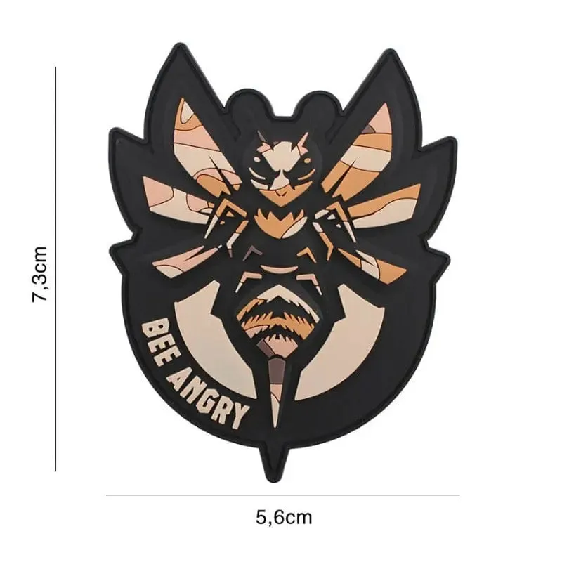 101 Inc Patch 3D PVC Bee Angry · Woodland