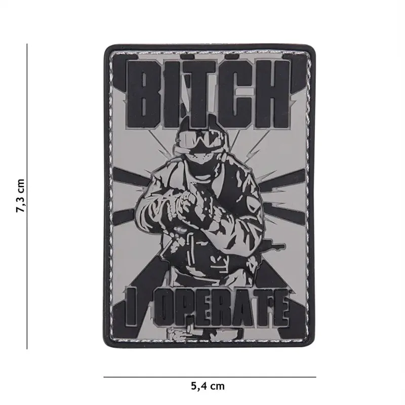101 Inc Patch 3D PVC Bitch · Gris