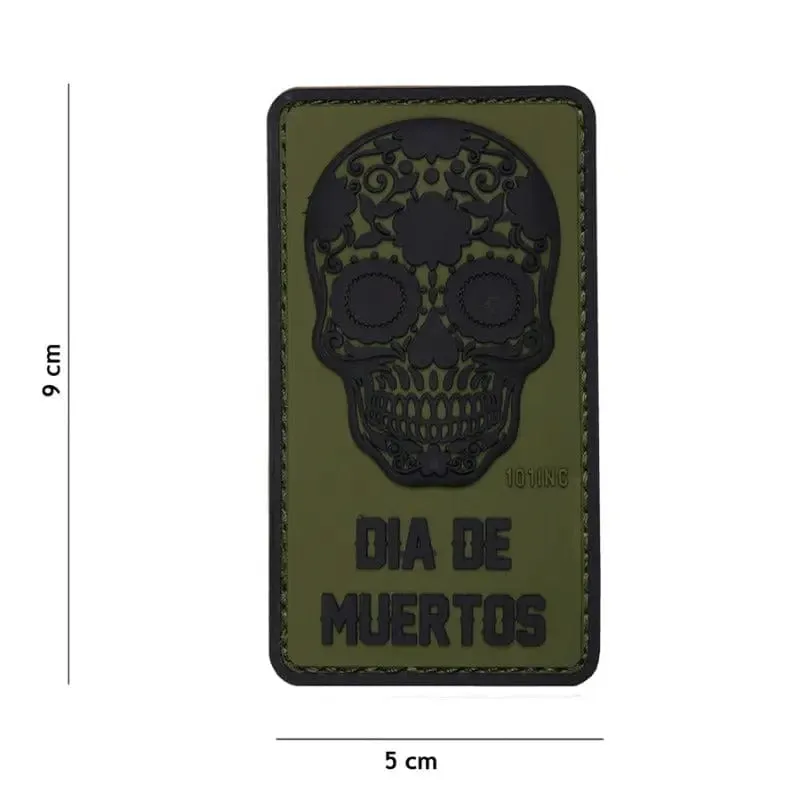 101 Inc Patch 3D PVC Dia de Muertos · Verde / OD