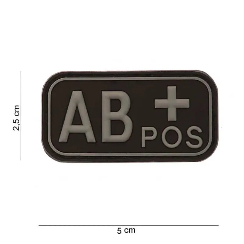 101 Inc Patch 3D PVC Gruppo Sanguigno AB