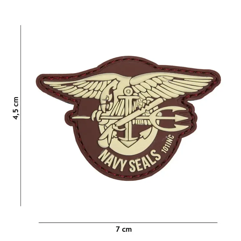 101 Inc Patch 3D PVC Navy SEALs · Coyote