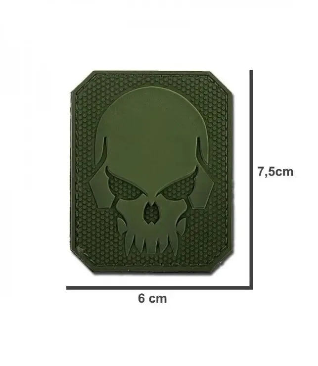 Emerson Patch 3D PVC Pirate Teschio · Verde / OD