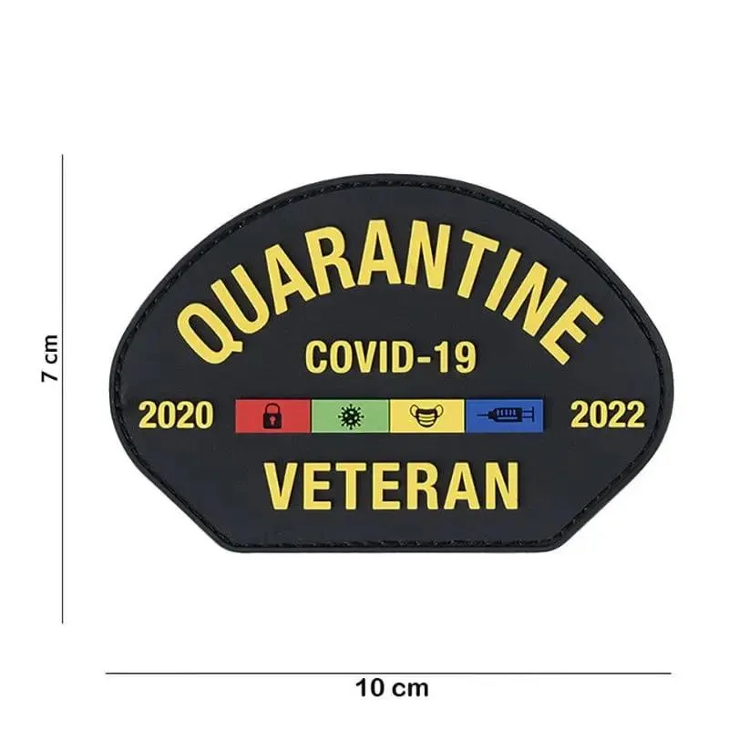 101 Inc Patch 3D PVC Quarantena COVID-19 Veterano