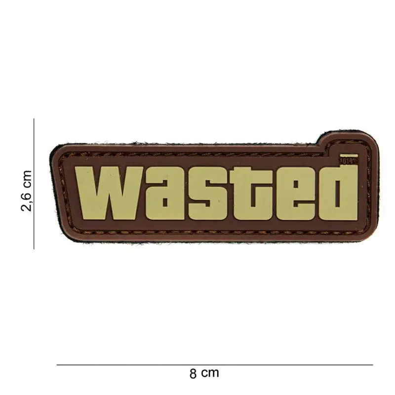 101 Inc Patch 3D PVC Wasted · Marrón