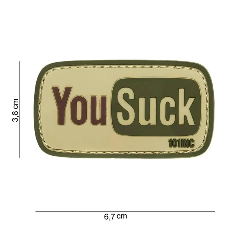 101 Inc Patch 3D PVC You Suck