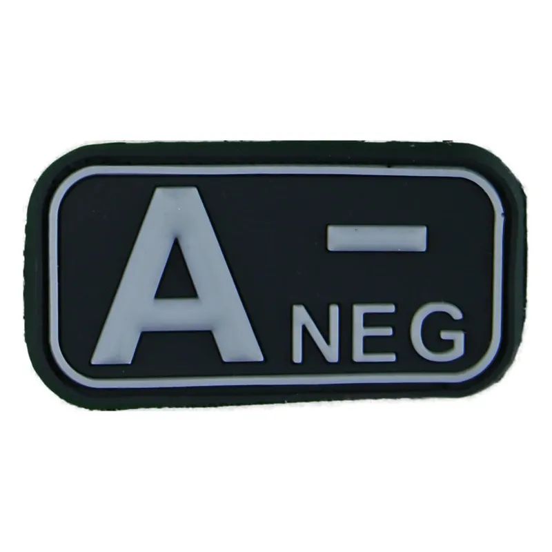 Mil-Tec Patch in Gomma Gruppo Sanguigno