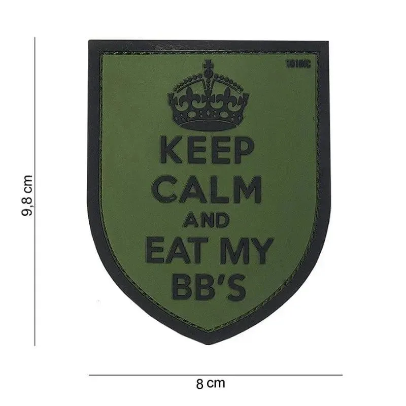 101 Inc Patch PVC 3D Keep Calm · Verde / OD