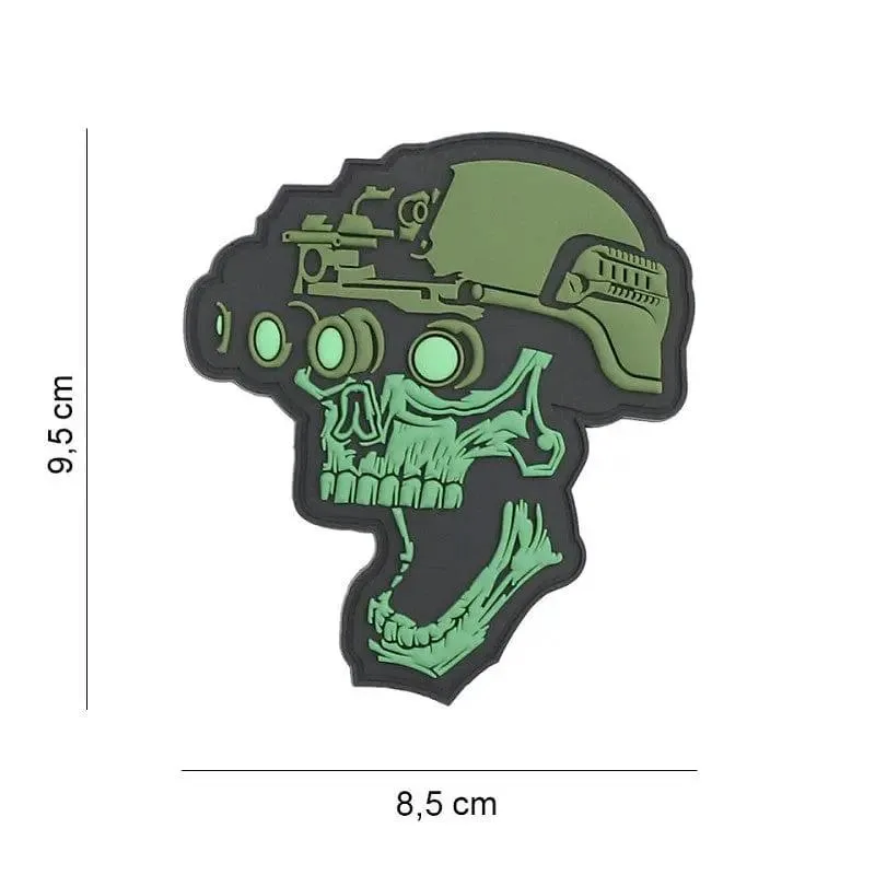 101 Inc Patch PVC Teschio con Visore Notturno
