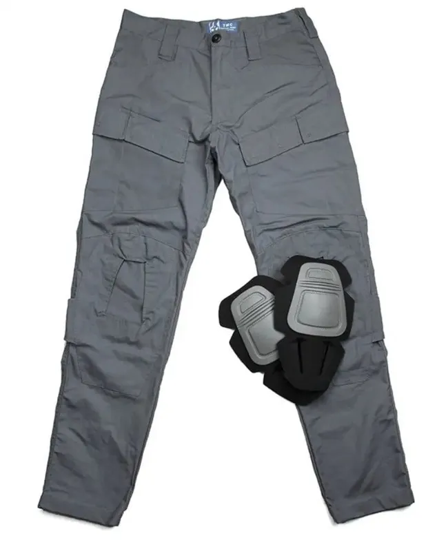 TMC Tactical Gear Pantalone Tattico con Ginocchiere Integrate E-One · Gris