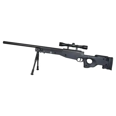 Fucile Sniper a Molla con Bipiede, Ottica 4x32 (MB01BB-OKIT) - Well