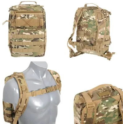 Zaino Tattico con Spallacci Rimovibili per Combat Vest e Chest Rig -25 Litri - 8Fields