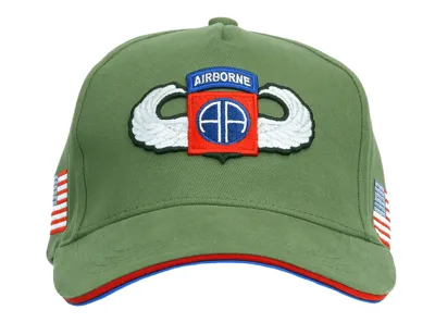 82ND Airborne WWII 3D Baseball Cap By - Fostex Garments