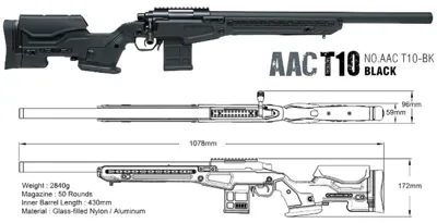 T10 - JAE 700 Spring Bolt Action - Action Army