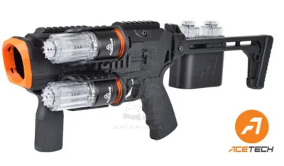 Volcano Deluxe Tracer 40mm. Grenade Launcher with RGB Color Flame Effect & Built-In Rechargeable Tracer Unitby - Acetech