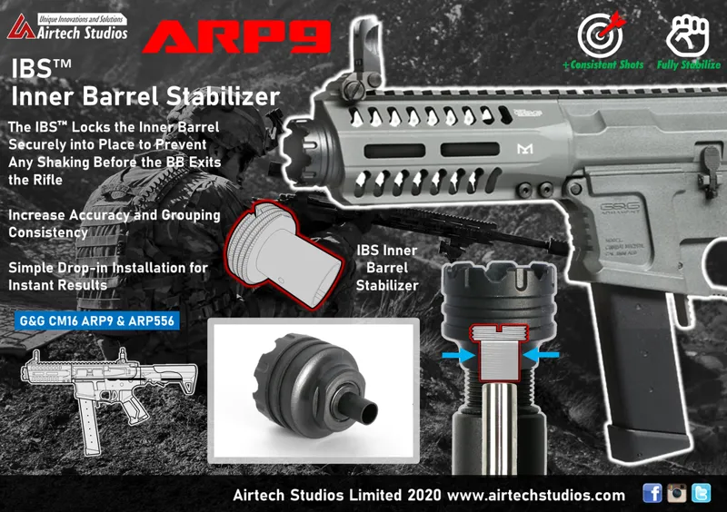 Airtech Studios ARP9 e ARP556 IBS Inner Barrel Stabilizer