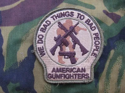 American Gunfighter Patch: WE Do Bad Things to Bad People - softair italia