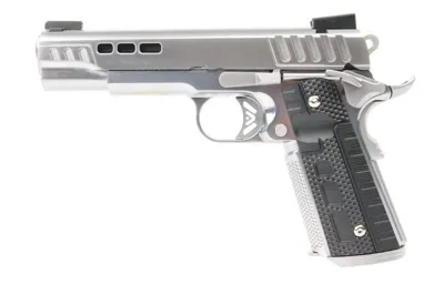 Ascend 1911 KP1911 - Chrome Full Metal Metal Slide - WE Airsoft