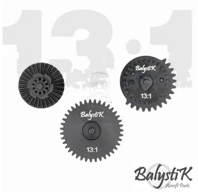 Balystic 13:1 Steel CNC High Speed Gear Set By Balystic - Balystik HPA Airsoft Parts
