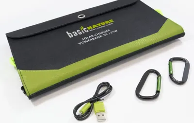 Powerbank Carica Batterie Solare 5V - 21W - BasicNature