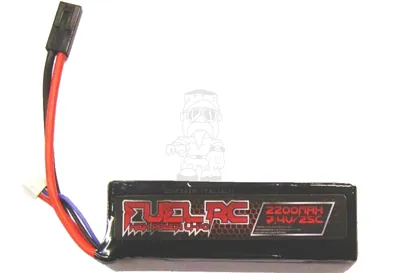 Batteria Li-Po Battery 7.4V 2200mAh 25C 100 x 33 x 13mm. By - Fuel RC