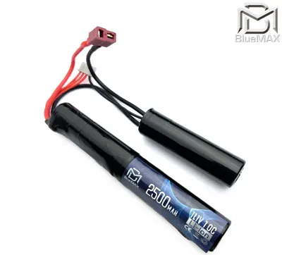 LI-ION Battery Batteria 11.1V 2500mAh 10C CQB Type T-Deans Connector - BlueMax