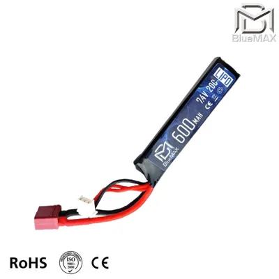 Li-Po Batteria 7,4V 600mAh 20C Stick Deans - BlueMax