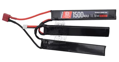 Li-Po Battery Batteria 11.1V 1500mAh 40C 80BURST T-Deans PLug - BlueMax